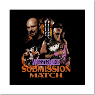 Bret Hart Vs. Stone Cold Steve Austin Submission Match Posters and Art